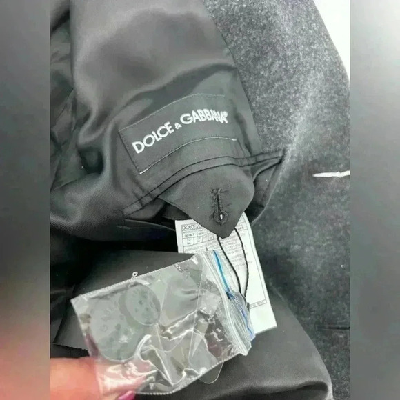 NWT DOLCE & GABBANA Coat Jacket Grey Wool Single Breasted IT54/US44/XXL $3000 - Picture 12 of 16